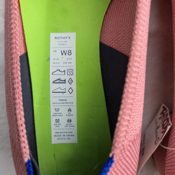 Rothy's Pink and Blue Flats - Picture 9 of 16